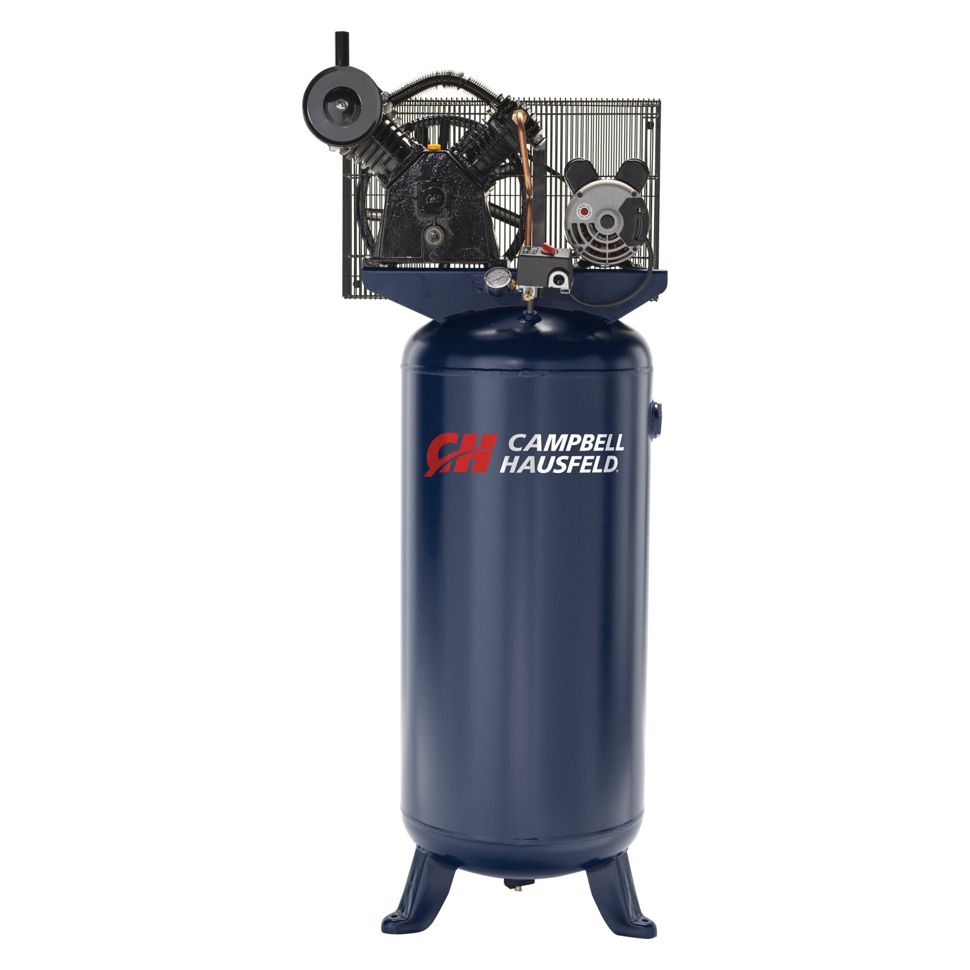 Campbell Hausfeld Vertical Stationary Electric Air Compressor, 60 Gallon, 175 PSI, 2-Stage, Model# XC602100
